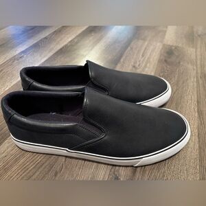 Express Black Slip-On Loafers for Men boat shoes casual minimalist neutral